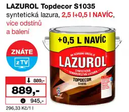 Barvy a laky drogerie LAZUROL Topdecor S1035 syntetická lazura nabídka