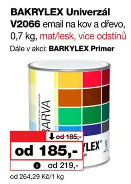 Barvy a laky drogerie BAKRYLEX Univerzál V2066 email na kov a dřevo nabídka
