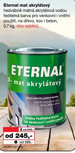Barvy a laky drogerie Eternal mat akrylátový nabídka