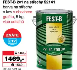 Barvy a laky drogerie FEST-B 2v1 na střechy S2141 barva na střechy nabídka