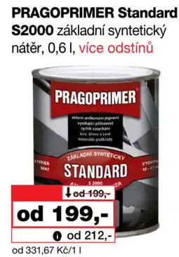 Barvy a laky drogerie PRAGOPRIMER Standard S2000 základní syntetický nátěr nabídka