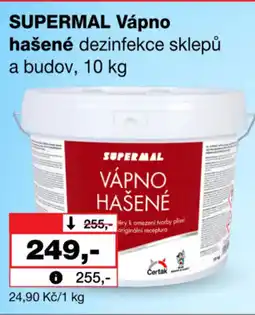 Barvy a laky drogerie SUPERMAL Vápno hašené dezinfekce sklepů a budov nabídka