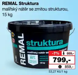 Barvy a laky drogerie REMAL Struktura malířský nátěr se zrnitou strukturou nabídka