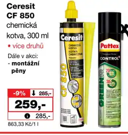 Barvy a laky drogerie Ceresit CF 850 chemická kotva nabídka