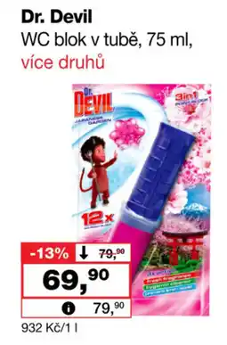 Barvy a laky drogerie Dr. Devil WC blok v tubě nabídka