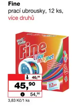 Barvy a laky drogerie Fine prací ubrousky nabídka