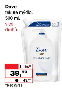 Barvy a laky drogerie Dove tekuté mýdlo nabídka