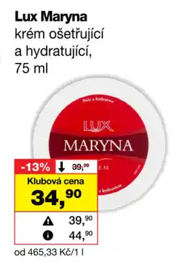 Barvy a laky drogerie Lux Maryna krém ošetřující a hydratující nabídka