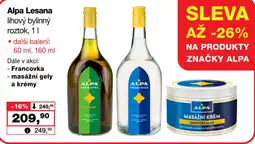 Barvy a laky drogerie Alpa Lesana lihový bylinný roztok nabídka
