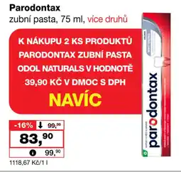 Barvy a laky drogerie Parodontax zubní pasta nabídka