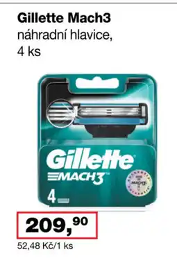 Barvy a laky drogerie Gillette Mach3 náhradní hlavice nabídka