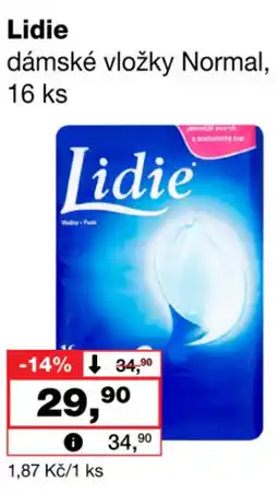 Barvy a laky drogerie Lidie dámské vložky Normal nabídka