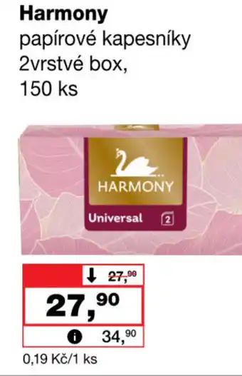 Barvy a laky drogerie Harmony papírové kapesníky nabídka