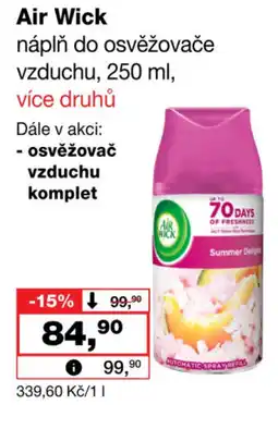 Barvy a laky drogerie Air Wick náplň do osvěžovače vzduchu nabídka