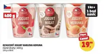 Penny Market Ochucený jogurt Karlova Koruna nabídka