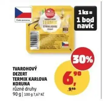 Penny Market Tvarohový dezert termix Karlova Koruna nabídka