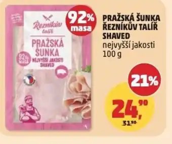 Penny Market Pražská šunka Řezníkův Talíř nabídka