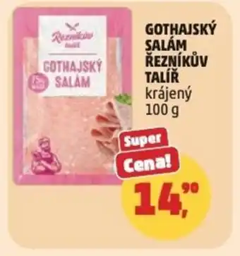 Penny Market Gothajský salám Řezníkův Talíř nabídka