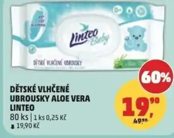 Penny Market Dětské vlhčené ubrousky aloe vera linteo nabídka