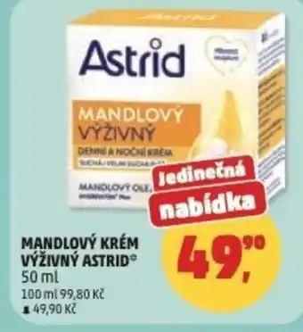 Penny Market Mandlový krém výživný astrid nabídka