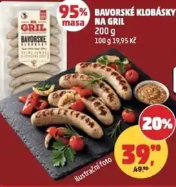 Penny Market Bavorské klobásky na gril nabídka
