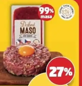Penny Market Tatarský biftek dobré maso nabídka