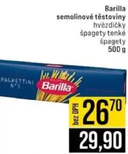 Jip Barilla semolinové těstoviny nabídka