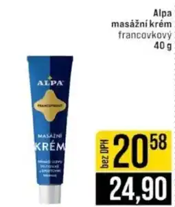 Jip Alpa masážní krém francovkový nabídka