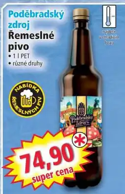 Norma Poděbradský zdroj Řemeslné pivo nabídka