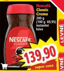 Norma Nescafé Classic, Crema nabídka
