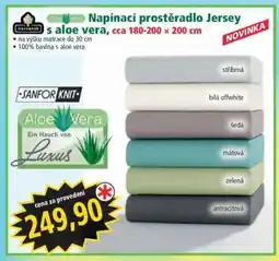 Norma Napínací prostěradlo jersey s aloe vera nabídka