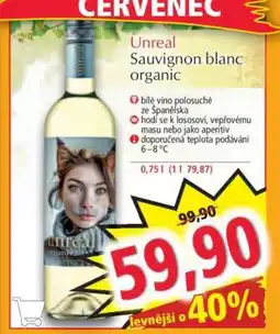 Norma Unreal Sauvignon blanc organic nabídka