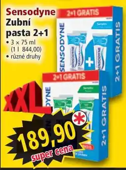 Norma Sensodyne Zubní pasta 2+1 nabídka