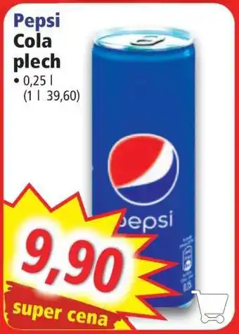 Norma Pepsi Cola plech nabídka