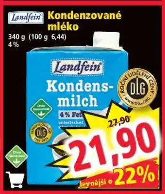 Landfein Kondenzované mléko