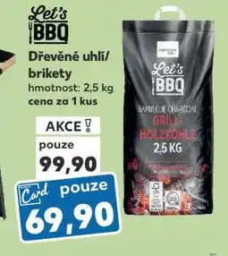 Kaufland Let's BBQ Dřevěné uhlí/brikety nabídka