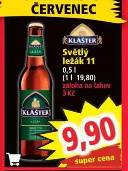 Norma Klášter Světlý ležák 11° nabídka