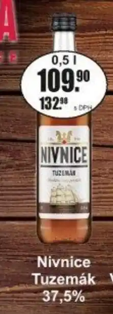 Nivnice Tuzemák Vodka 37,5%