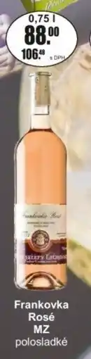 Adam Frankovka Rosé MZ nabídka