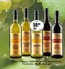 Adam Müller Thurgau, Veltlínské zelené, Chardonnay, Frankovka, Modrý Portugal nabídka