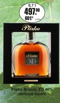 Adam Pliska Brandy XO 40% dárkové balení nabídka