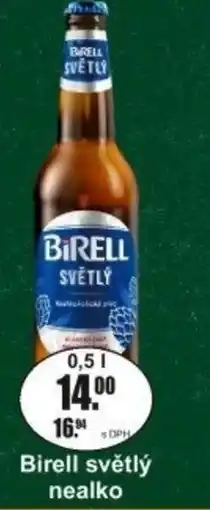Adam Birell světlý nealko nabídka