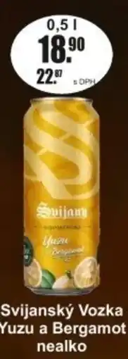 Adam Svijanský Vozka Yuzu a Bergamot nealko nabídka