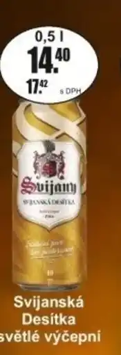 Adam Svijanská Desítka světlé výčepní nabídka