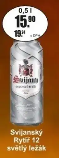 Adam Svijanský Rytíř 12 světlý ležák nabídka