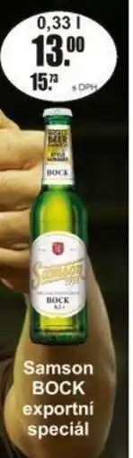 Adam Samson BOCK exportní speciál nabídka