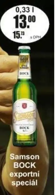Adam Samson BOCK exportní speciál nabídka