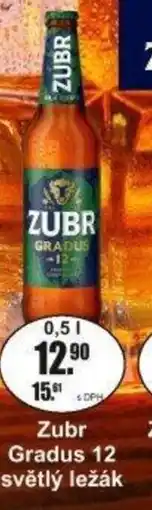 Adam Zubr Gradus 12 světlý ležák nabídka