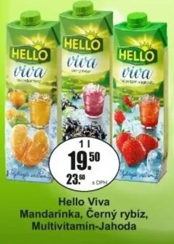 Adam Hello Viva Mandarinka, Černý rybíz, Multivitamin-Jahoda nabídka
