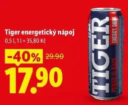 Lidl Tiger energetický nápoj, 0,5 1 nabídka